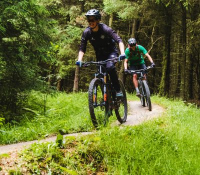 Cycling in the woods